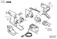 Bosch 0 603 937 664 Psr 96 Cordless Screw Driver 9.6 V / Eu Spare Parts